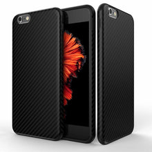 Newest Environmental Carbon Fiber Case For iPhone 6 6S Plus Soft Anti-Skid Anti-Knock Cover For iPhone 7 / Plus Leather Skin Bag