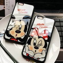 Fashion Cartoon Lovers Mickey Mouse Minnie cover soft TPU silicon case For iPhone 7 SE 5/5s 6 6s / plus 7 plus funda Coque cases